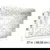 Prism Schematics Black & Gold Peel & Stick Wallpaper, by York Wall, 20' length x 2'3" width x 0.02" depth thumbnail 7