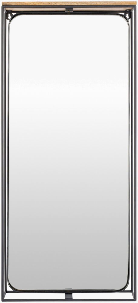 Obsidian Accent Mirror, by Surya, 19" width x 37" height