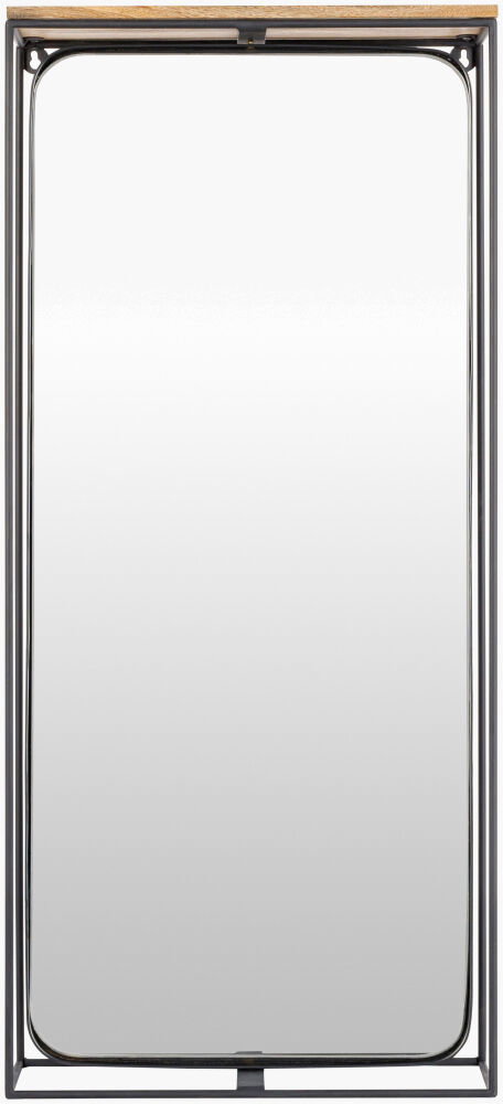 Obsidian Accent Mirror, by Surya, 19" width x 37" height