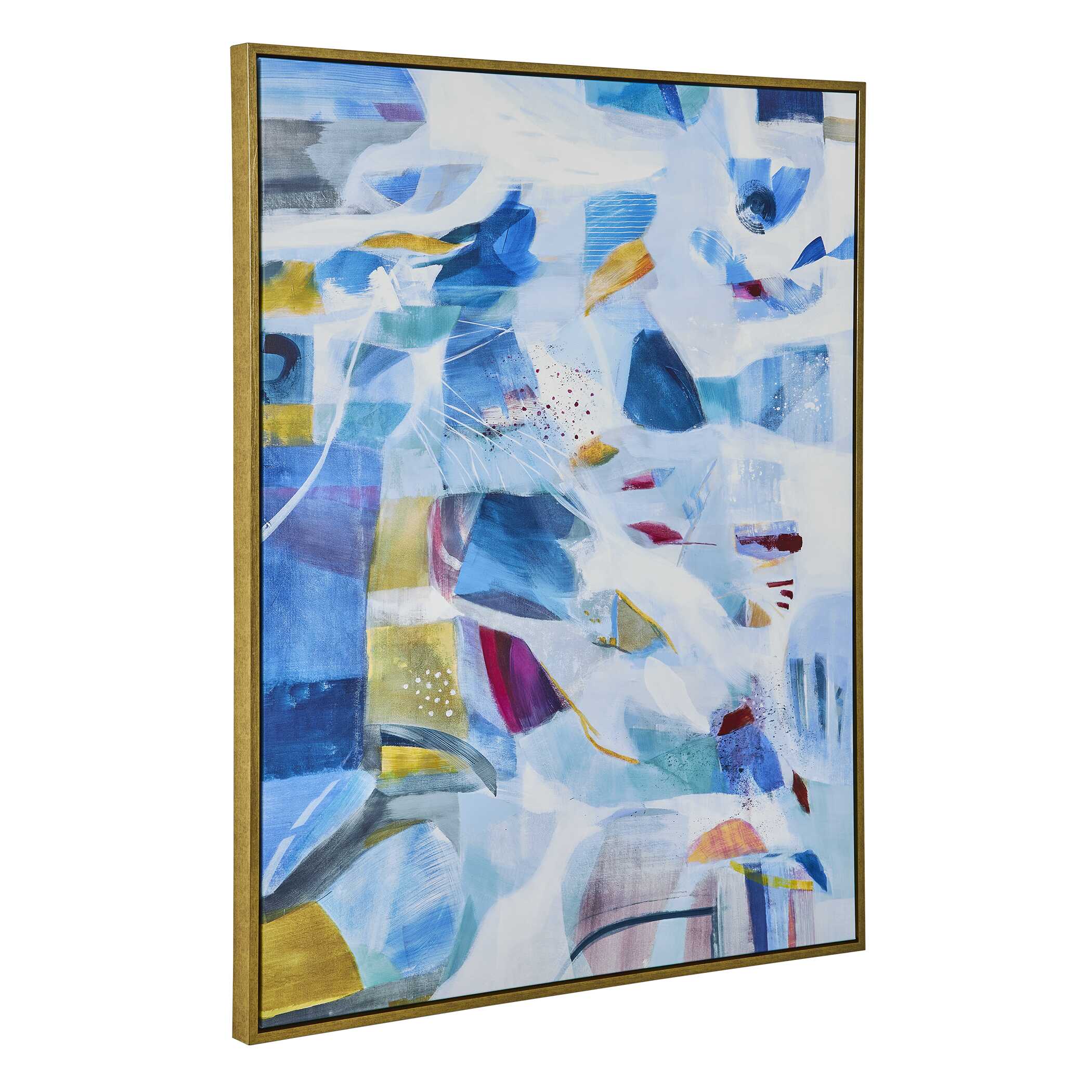 The Story Of Water Abstract Art, Painting by Uttermost, 43.5" width x 54.5" height x 2" depth View 5