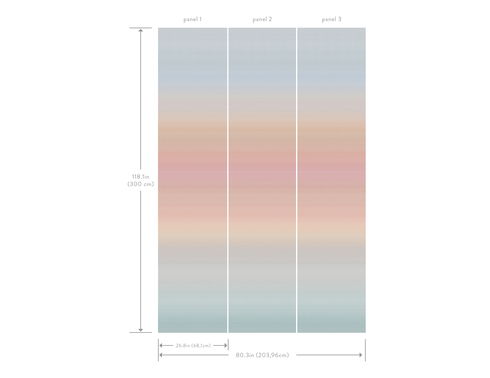 Oleg Multicolor Wall Mural