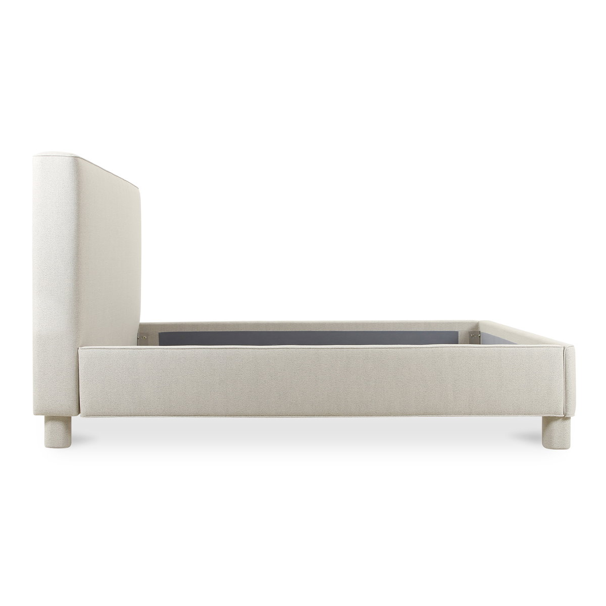 Ichigo King Bed Light Grey, by Moe's Home, 81.5" width x 49" height x 92" depth View 4