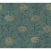 French Marigold Teal Green & Gold Wallpaper, by York Wall, 27' length x 2'3" width x 0.02" depth thumbnail 2