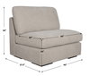 Refuge Armless Sand Sofa, Sofas & Sectional by Uttermost, 40" width x 30" height x 37.5" depth thumbnail 3