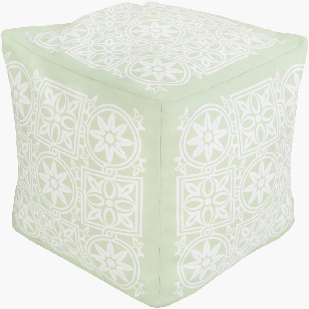 Rain Pouf, Ottoman by Surya, 18" width x 18" height