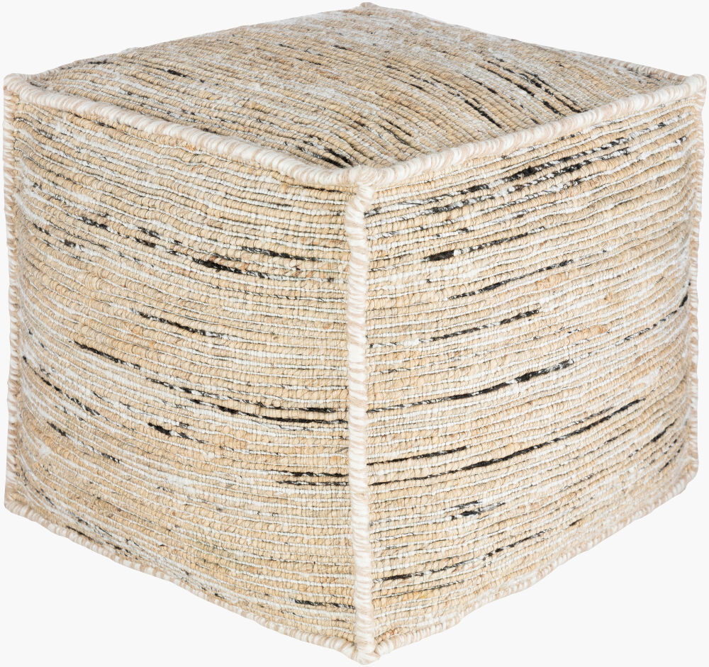 Esperanza Pouf, Ottoman by Surya, 18" width x 18" height