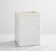 Online Designer Bathroom Frost Handcrafted Marble Trash Can