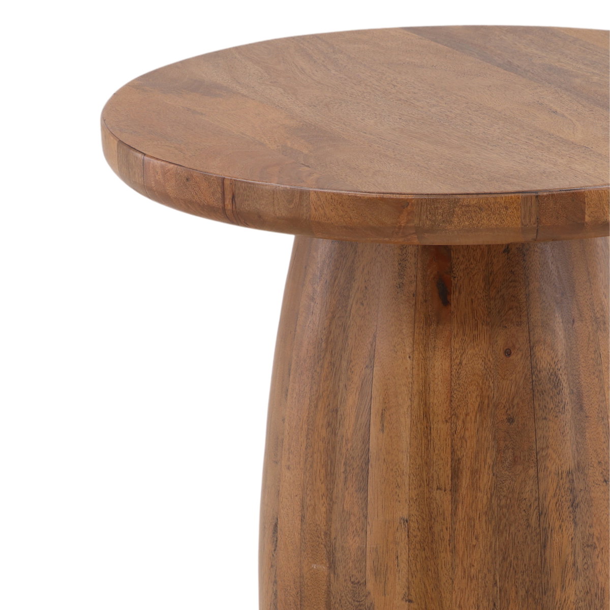 Armstrong Side Table Natural, Side & End Table by Dovetail, 24" width x 22" height x 24" diameter x 24" depth View 2