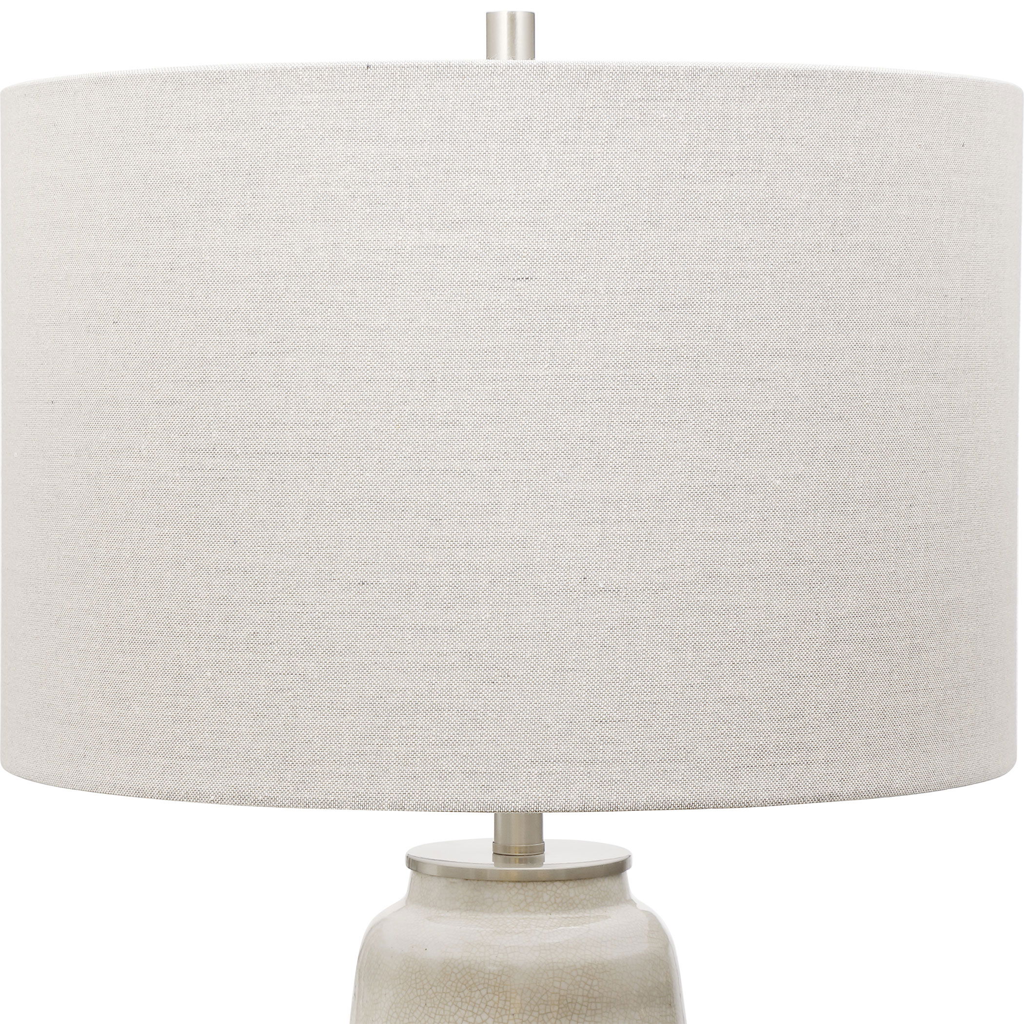 Comanche White Crackle Table Lamp large image 