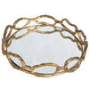 Cable Chain Mirrored Tray, Decorative Tray by Uttermost, 18.62" width x 2.37" height x 12.87" depth thumbnail 5
