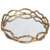 Cable Chain Mirrored Tray, Decorative Tray by Uttermost, 18.62" width x 2.37" height x 12.87" depth thumbnail 5