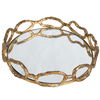 Cable Chain Mirrored Tray, Decorative by Uttermost, 18.62" width x 2.37" height x 12.87" depth thumbnail 5