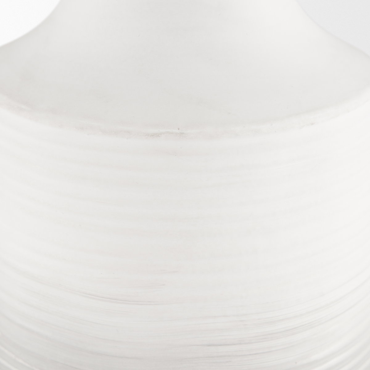Toru Tall White with Grey Ombre Metal Vase, by Mercana, 7.87" length x 7.87" width x 23.62" height View 6