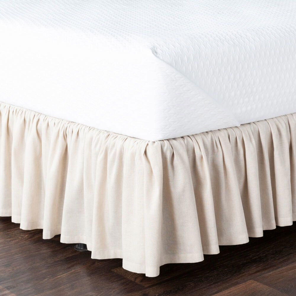 Peyton Ruffle Bed Skirt, Bedding by Surya, 80" length x 78" width