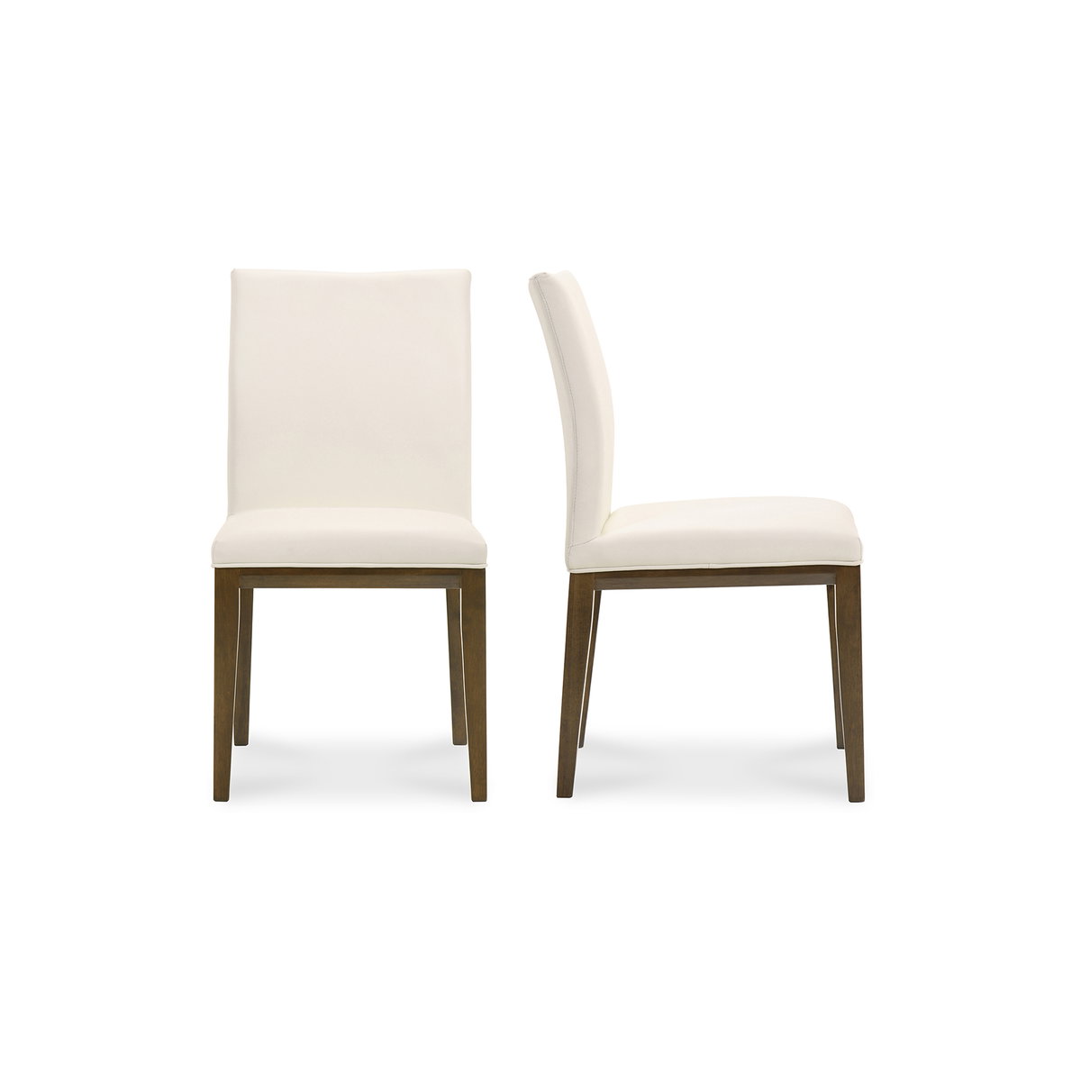 Frankie Dining Chair White - Set Of Two, by Moe's Home, 18.5" width x 36" height x 22.5" depth View 1