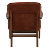 Talesa Occasional Chair Rust, Accent Chair by Dovetail, 28.25" width x 32.25" height x 33.25" depth thumbnail 4