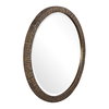 Wayde Gold Bark Round Mirror, by Uttermost, 2'6" width x 2'6" height x 1.5" depth thumbnail 4