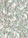 Willow Branch Blue Peel & Stick Wallpaper, by York Wall, 18'10.8" length x 1'6" width x 0.02" depth thumbnail
