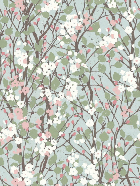 Willow Branch Blue Peel & Stick Wallpaper