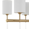 Awyr 8 Light Linear Chandelier, Pendant by Uttermost, 43.5" width x 16.5" height x 16" depth thumbnail 8