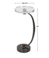 Waveney Bronze Drink Table, Side & End Table by Uttermost, 11.5" width x 24" height x 11.5" depth thumbnail 3