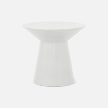 Online Designer Other MASON, Side Table, Ivory, 24"Dx22"H, Reinforced Concrete.