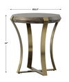 Unite Brass Leg Wood Side Table thumbnail 2