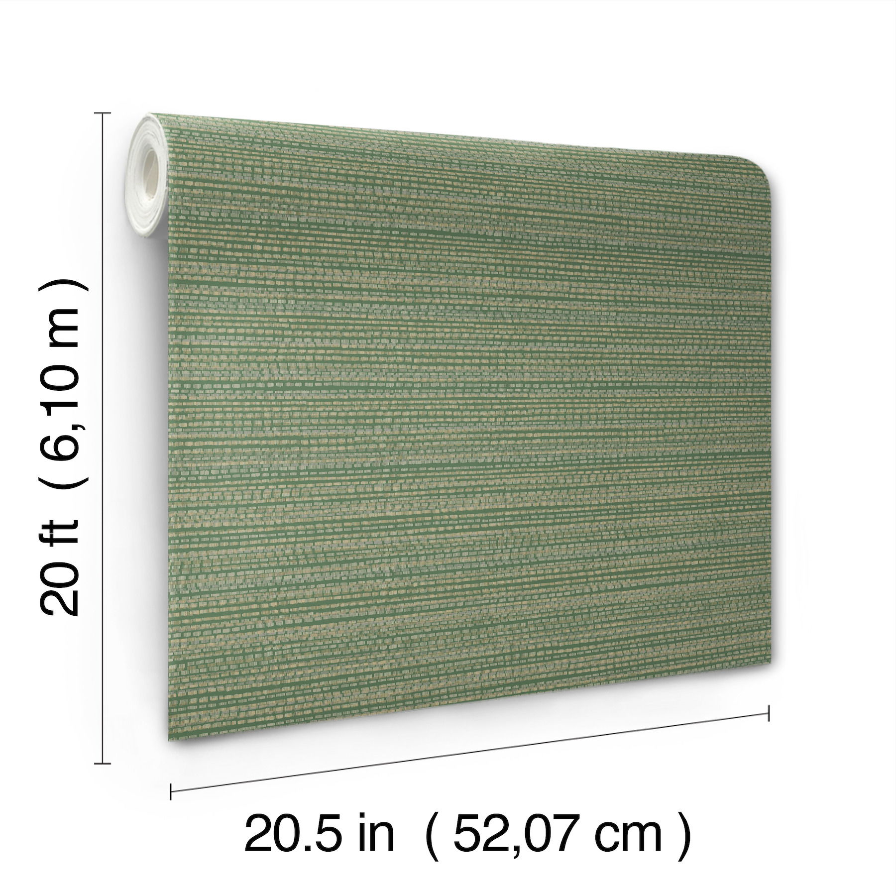 Tick Mark Texture Meadow Green Peel & Stick Wallpaper large image 