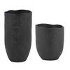 Komorebi Indoor-Outdoor Black Vases Set/2, Decorative by Uttermost, 9" width x 17" height x 9" depth thumbnail 3
