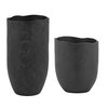 Komorebi Indoor-Outdoor Black Vases Set/2, by Uttermost, 9" width x 17" height x 9" depth thumbnail 3
