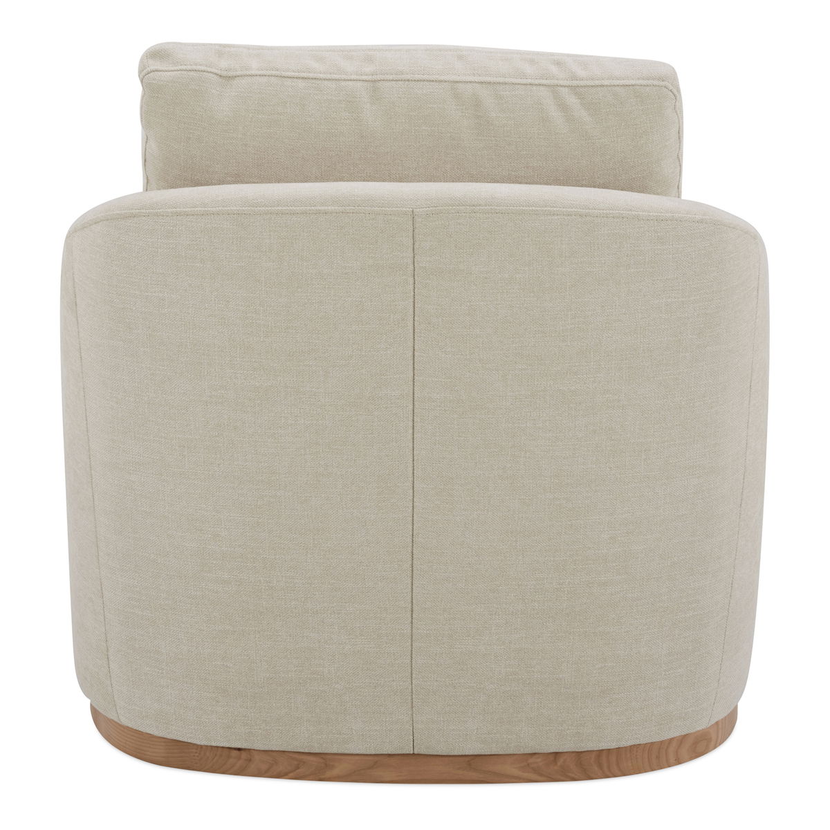 Linden Swivel Chair Soft Beige, Accent Chair by Moe's Home, 33" width x 28.35" height x 34" depth View 4