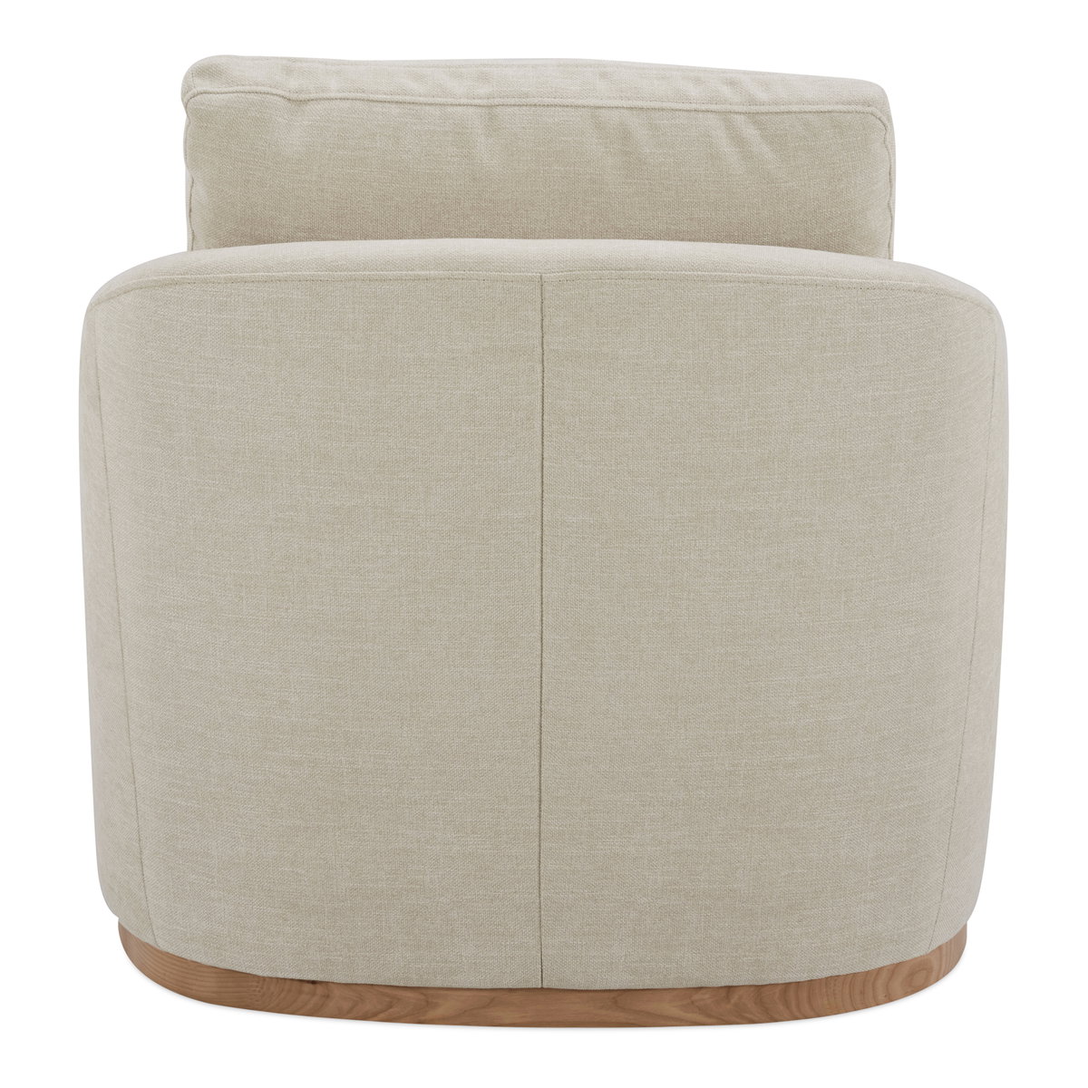 Linden Swivel Chair Soft Beige, Accent Chair by Moe's Home, 33" width x 28.35" height x 34" depth View 4