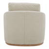 Linden Swivel Chair Soft Beige, Accent Chair by Moe's Home, 33" width x 28.35" height x 34" depth thumbnail 4