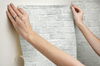 Stretcher Brick Light Grey Peel & Stick Wallpaper thumbnail 6