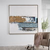 Stacked Against Hand Painted Canvas, Art by Uttermost, 61.75" width x 61.75" height x 1.75" depth thumbnail 2