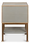 Gillian Two Drawer Nightstand, Storm Gry thumbnail 15