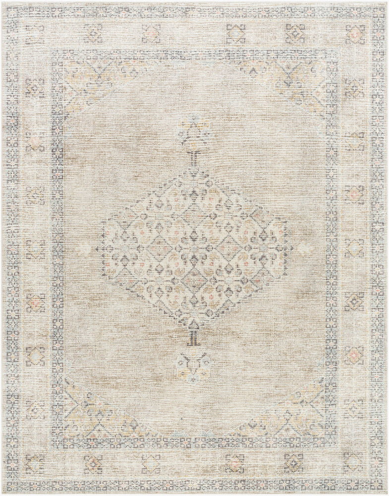 Lila Machine Woven Rug, by Surya, 1'3.75" length x 1'3.75" width