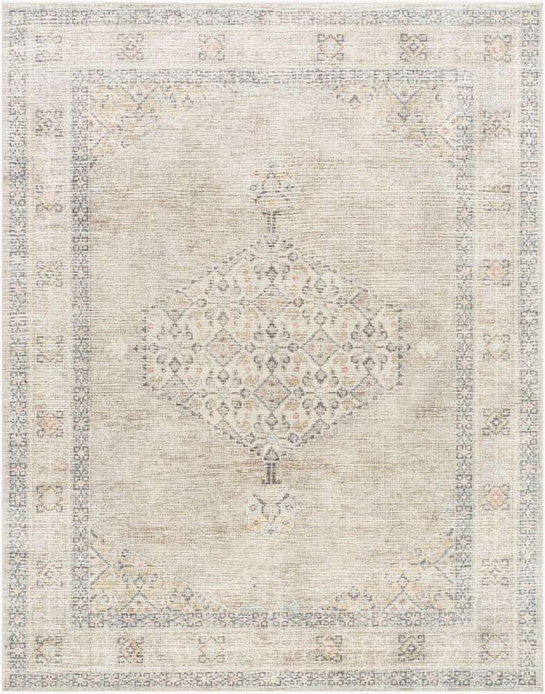 Lila Machine Woven Rug, by Surya, 9'0.27" length x 6'6.74" width
