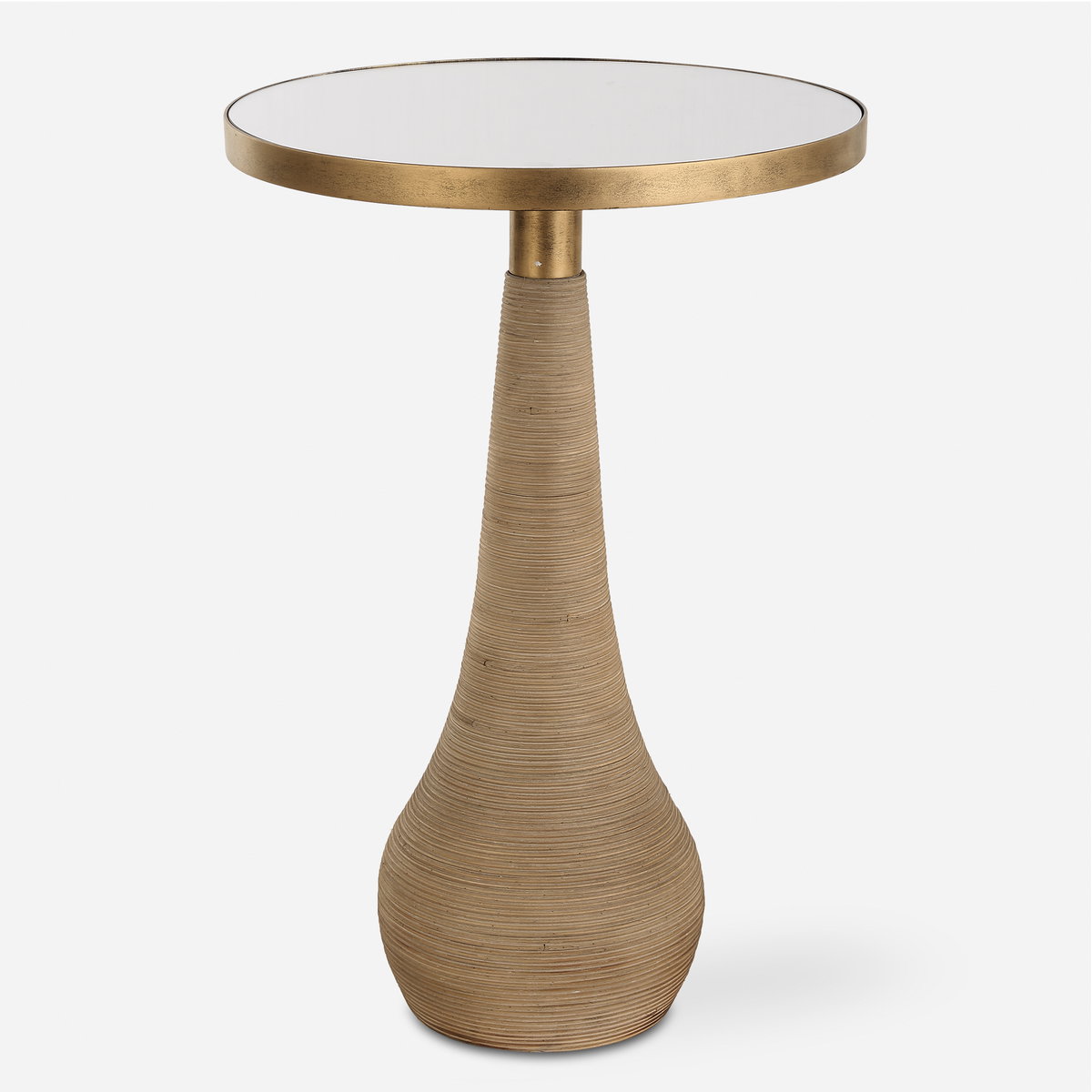 Terra Brass Accent Table, Side & End Table by Uttermost, 16" width x 24" height x 16" depth View 1