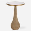 Terra Brass Accent Table, Side & End Table by Uttermost, 16" width x 24" height x 16" depth thumbnail 1