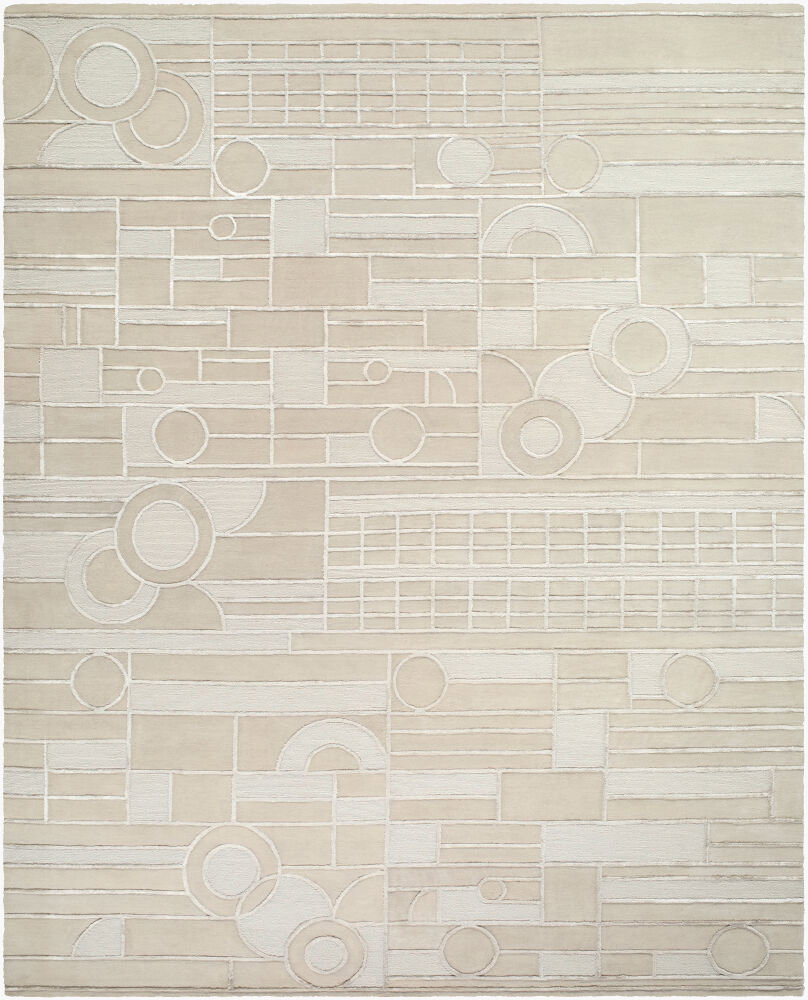 Transcendence Handmade Rug, by Surya, 1'6" length x 1'6" width