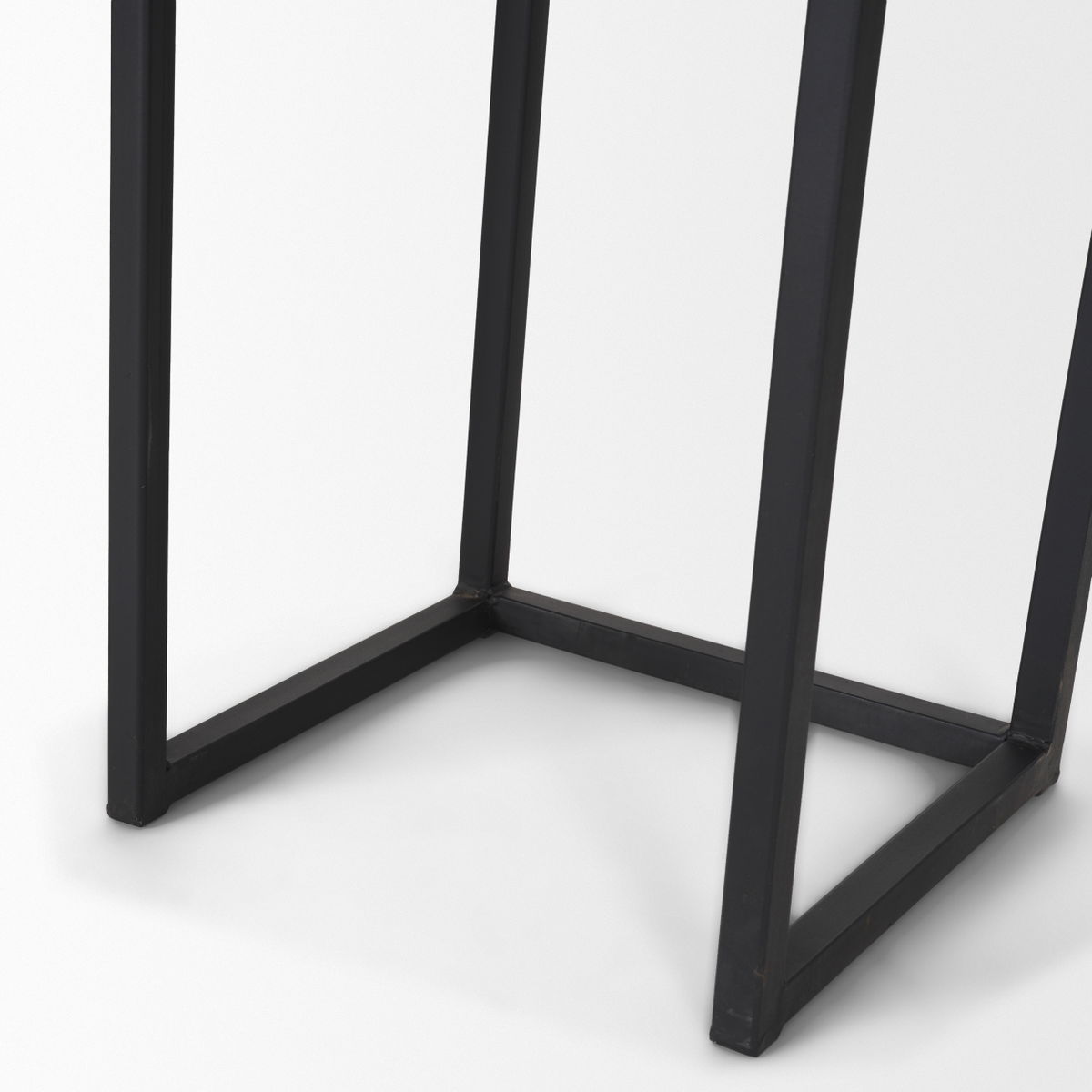 Jadine Set of 2 Medium Brown Wood with Black Metal Rectangle Frames, Planter by Mercana, 15" length x 12" width x 30" height View 11