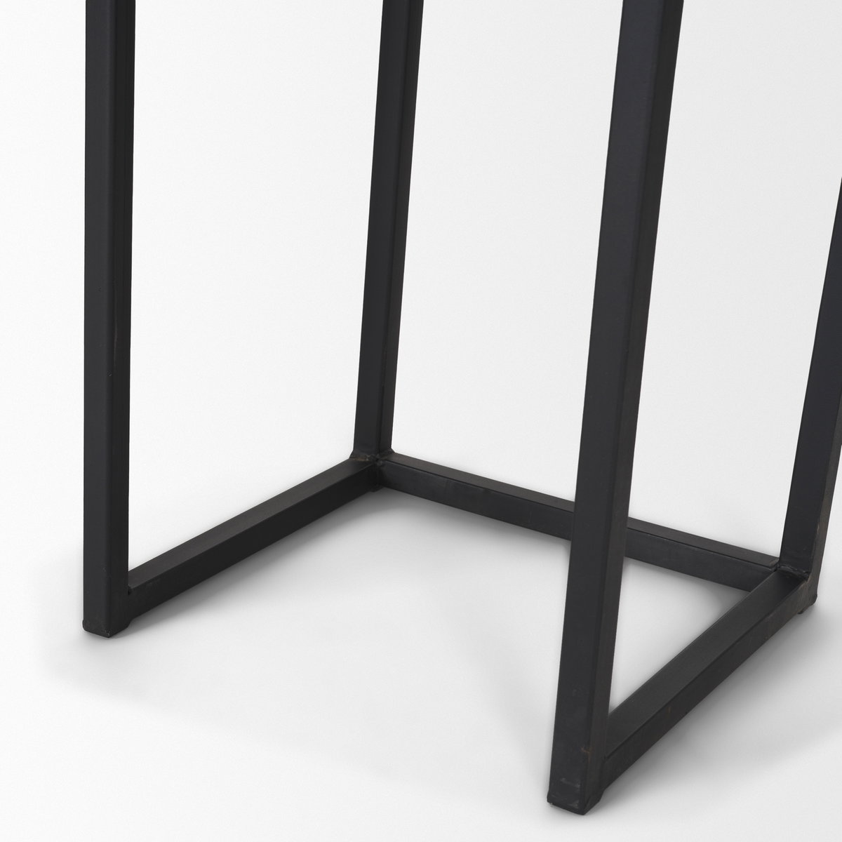 Jadine Set of 2 Medium Brown Wood with Black Metal Rectangle Frames, Planter by Mercana, 15" length x 12" width x 30" height View 11
