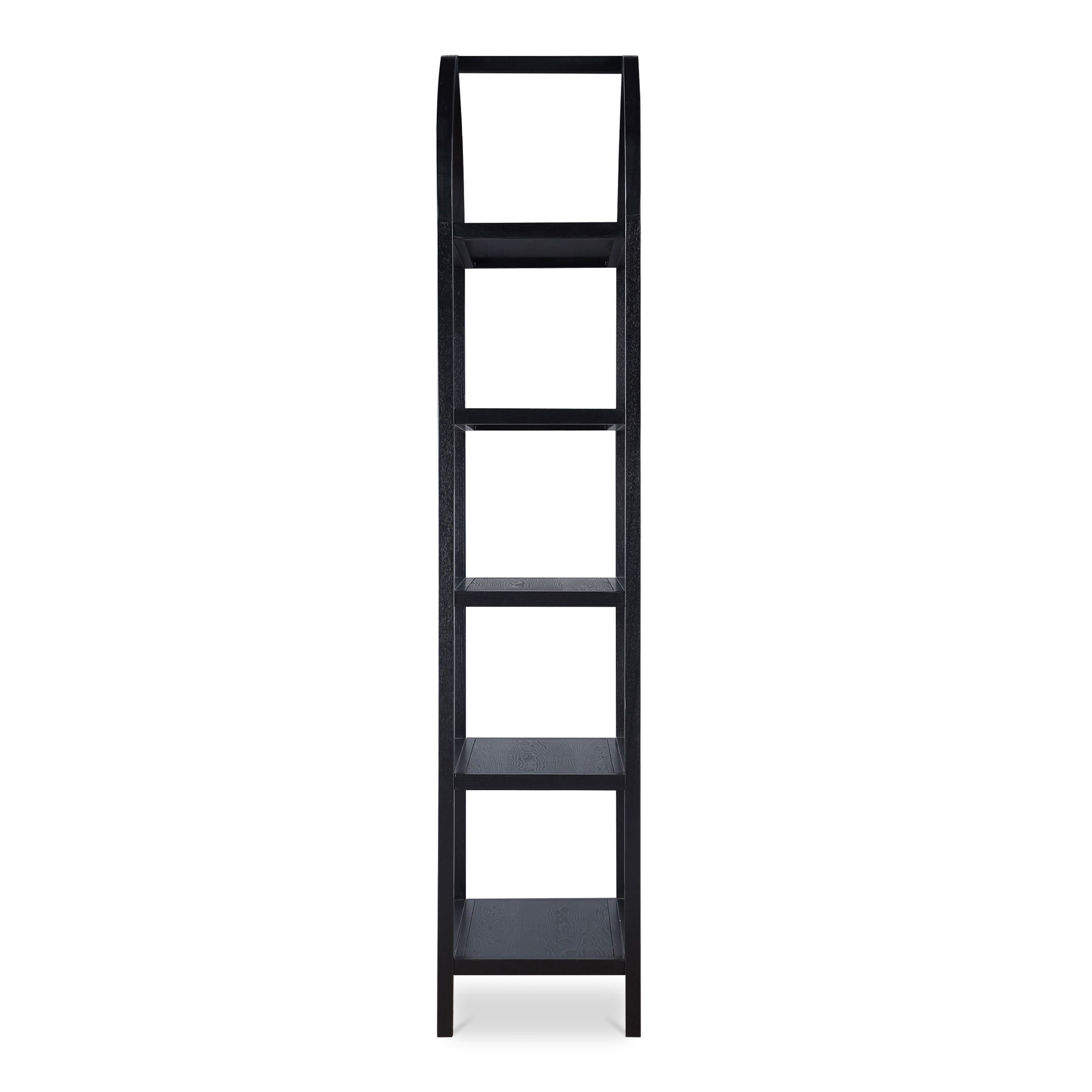 Eero Bookcase Black, Shelving & Bookcase by Moe's Home, 30" width x 80" height x 16" depth View 2