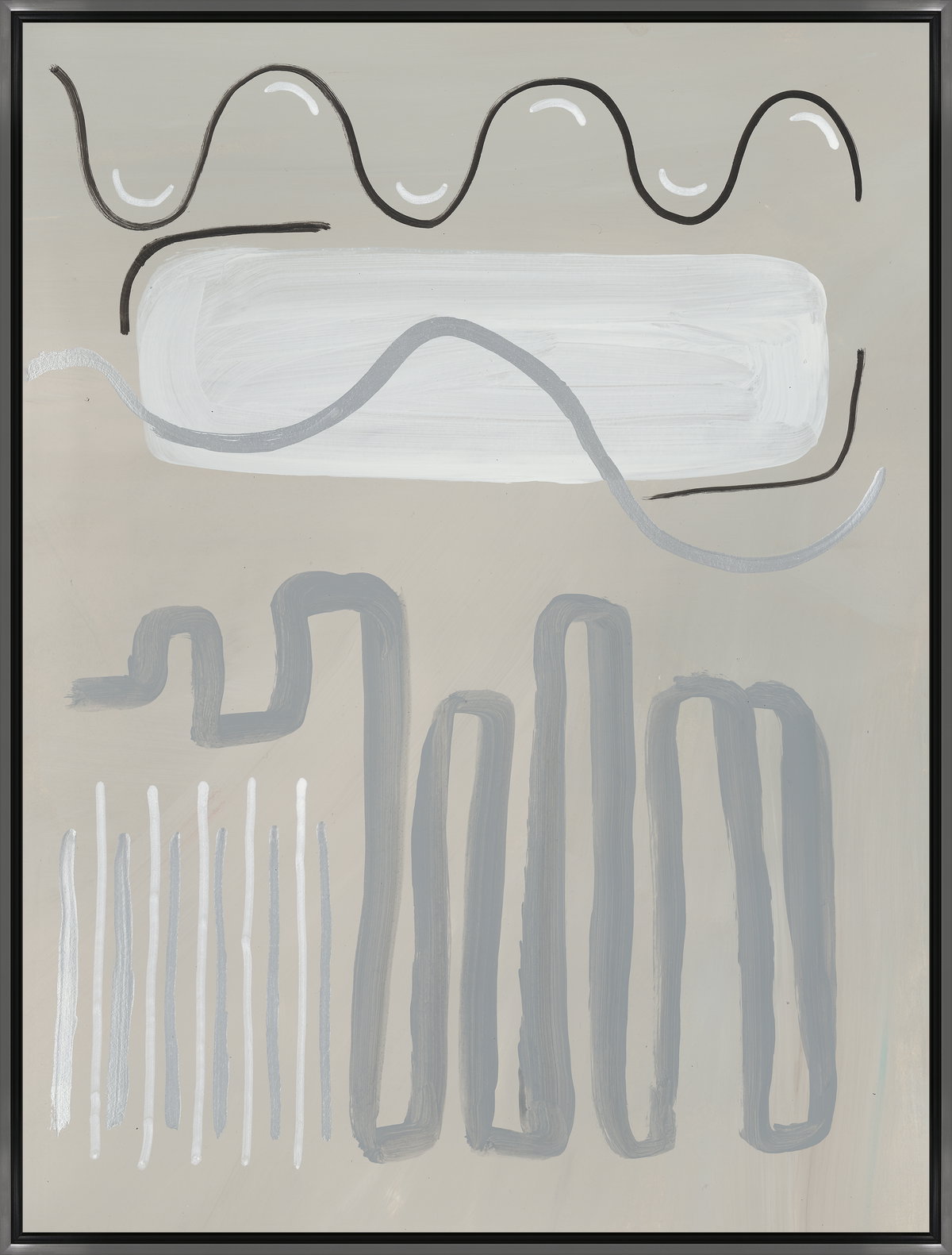25.5 x 33.5 Grayish Shape III, Art by Leftbank Art, 25.5" width x 33.5" height View 1
