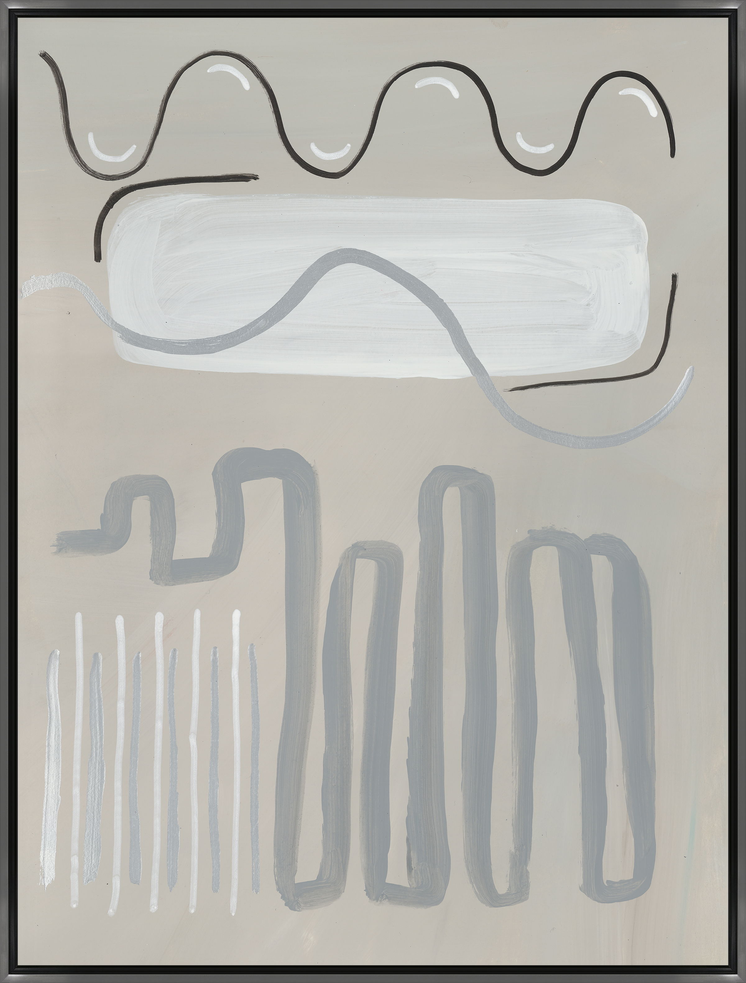 25.5 x 33.5 Grayish Shape III large image 