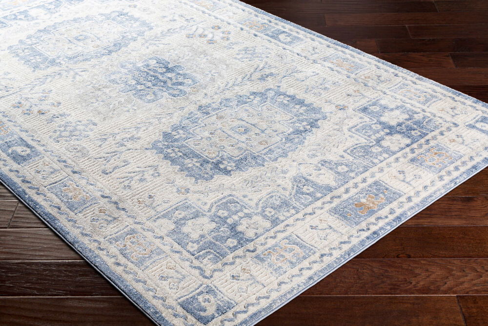 Indigo Machine Woven Rug large image 
