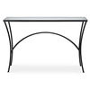 Alayna Black Metal & Glass Console Table thumbnail 0