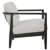 Brunei White Accent Chair, Furniture by Uttermost, 28.25" width x 32.5" height x 33.5" depth thumbnail 6
