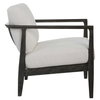 Brunei White Accent Chair, by Uttermost, 28.25" width x 32.5" height x 33.5" depth thumbnail 6